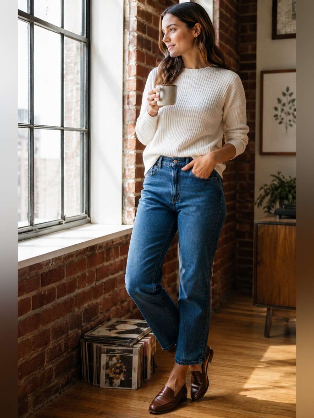 Levi's Vintage 90’s Action Orange Tab High‎ Rise Crop Straight Denim Jeans